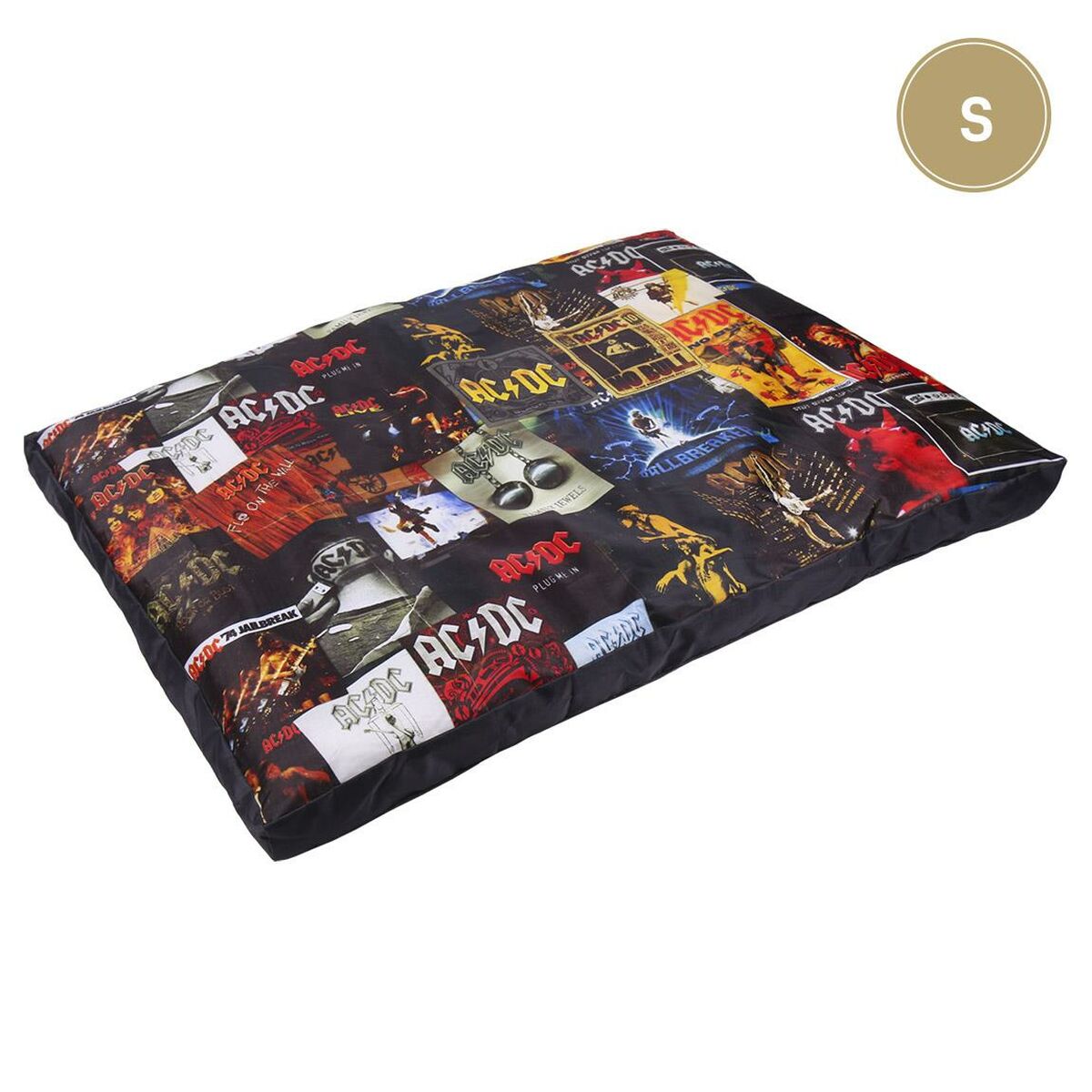 Cama para perro acdc multicolor