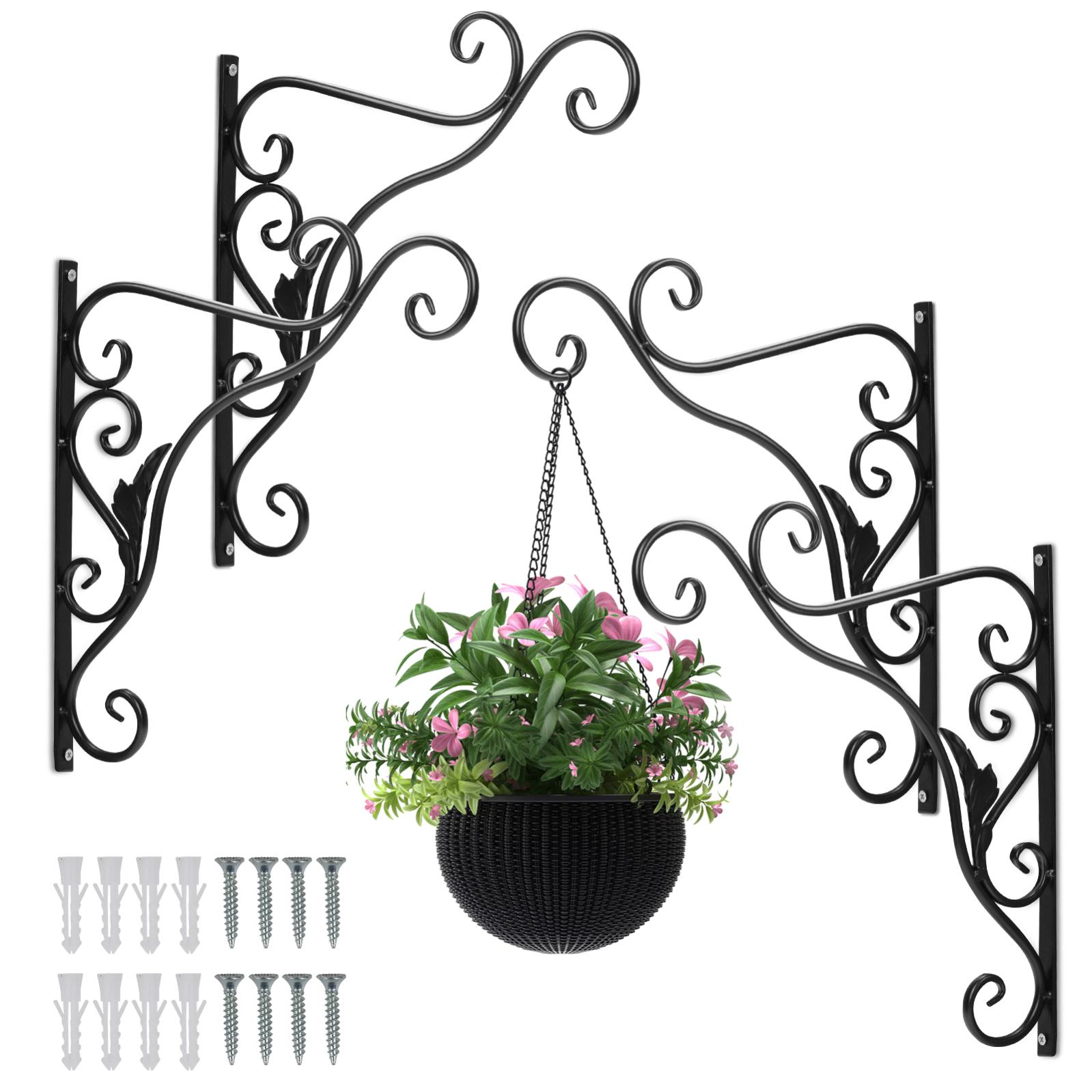 Sungmor Lot De 3 Crochets Plafond Fonte - Support Plantes Vintage - Pour Pots, Lanternes, Mangeoires