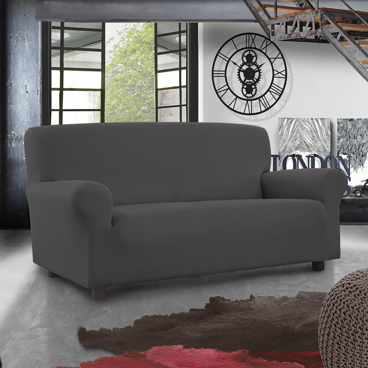 Copridivano Antimacchia Elasticizzato Divano Penisola Angolare Componibile Fantasy 2 2 Grigio 91056679