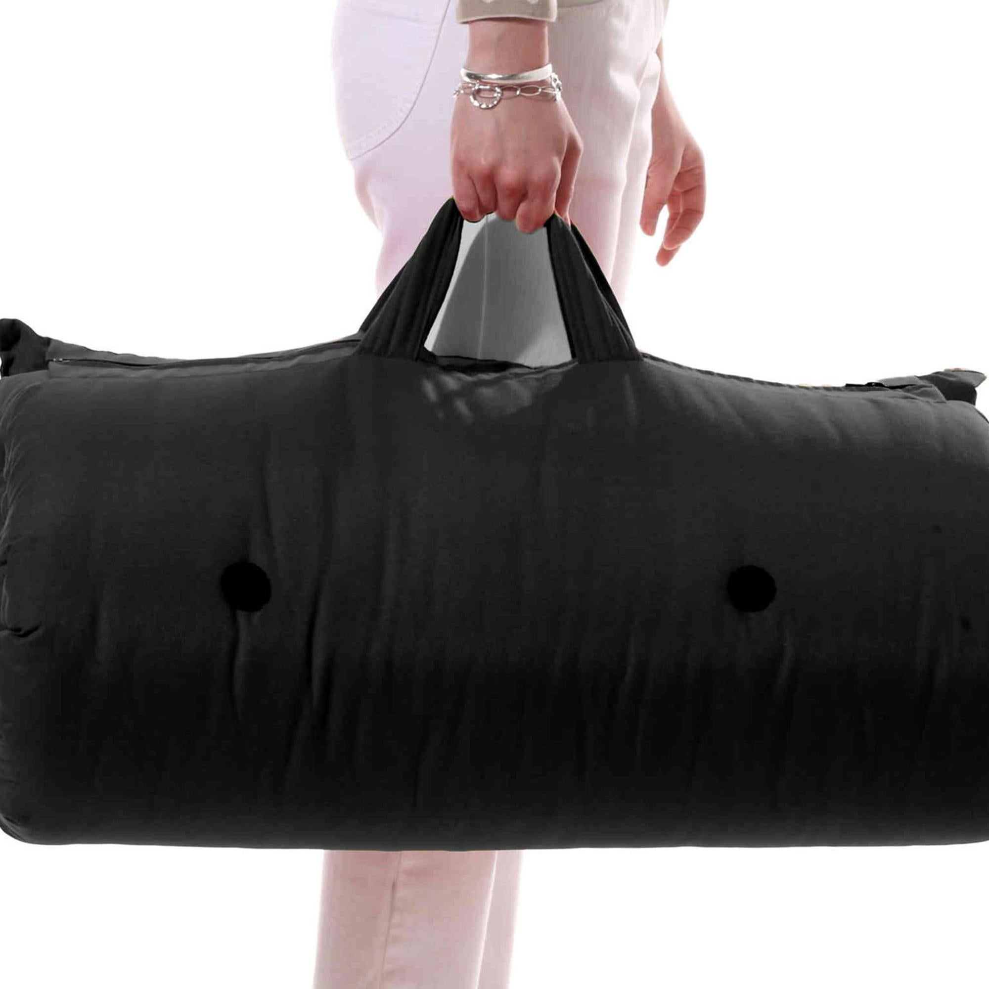 Matelas futon de voyage coton anthracite 70x190 Leroy Merlin