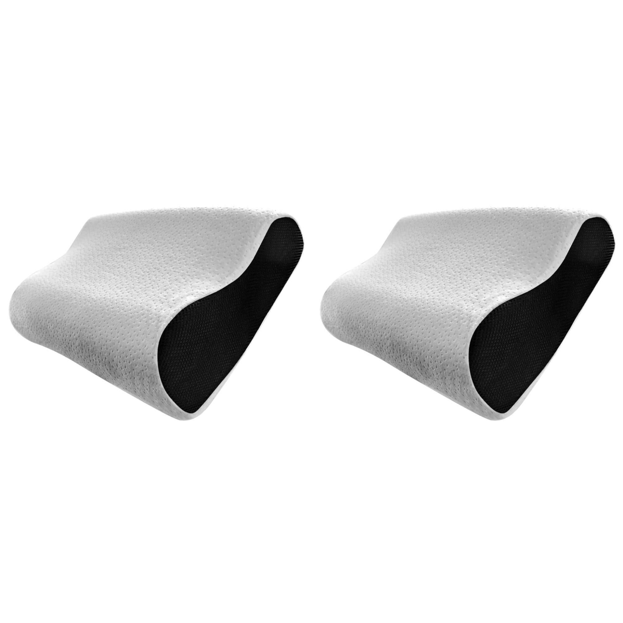 OREILLER ERGONOMIQUE PLAT en MÉMOIRE de FORME CONFORT et SOUTIEN OPTIMAUX pour un SOMMEIL RÉPARATEUR