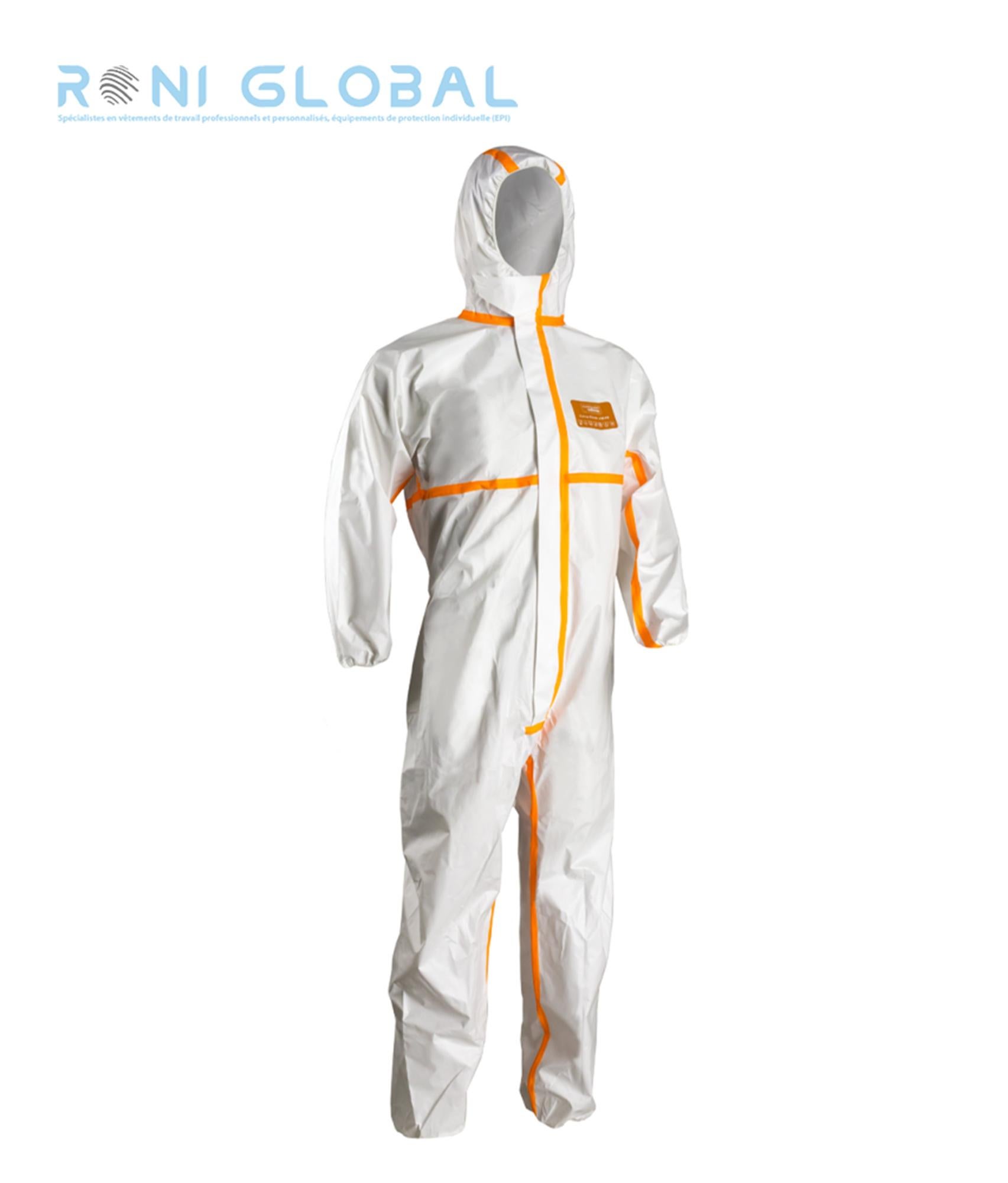 Combinaison de protection contamination radioactive, agents infectieux ...