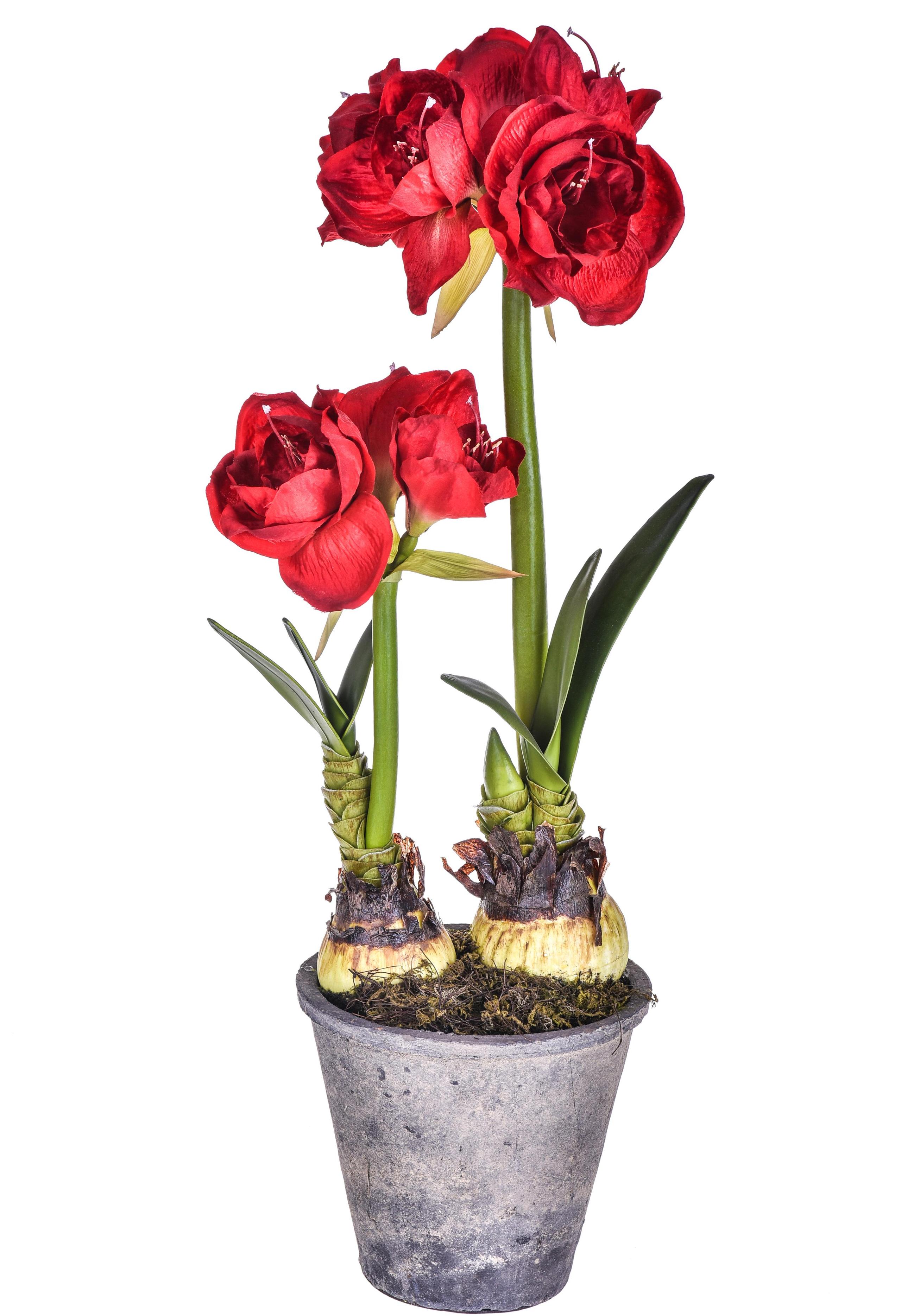 Fiore artificiale tulipano h 40 cm effetto realistico con stelo