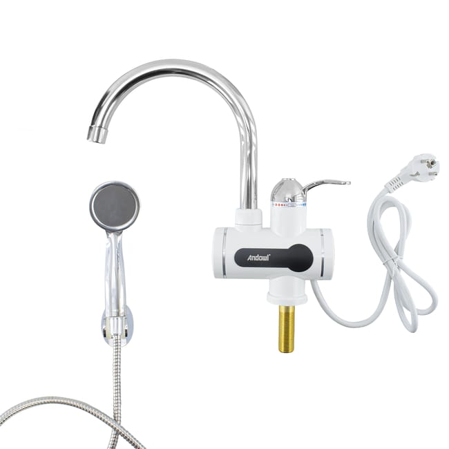 Scaldabagno Istantaneo Doccia 220V Rubinetto Del Bagno Scaldabagno Caldo 6000W Display Digitale Per La Cucina Dell'hotel Del Cottage Della Casa Di Campagna - AliExpress