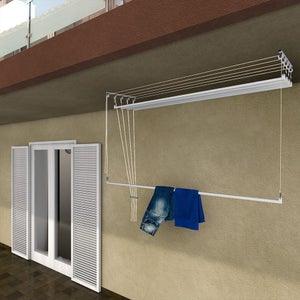 ETEND'MIEUX® stendibiancheria da soffitto 120 cm con 6 aste : :  Casa e cucina