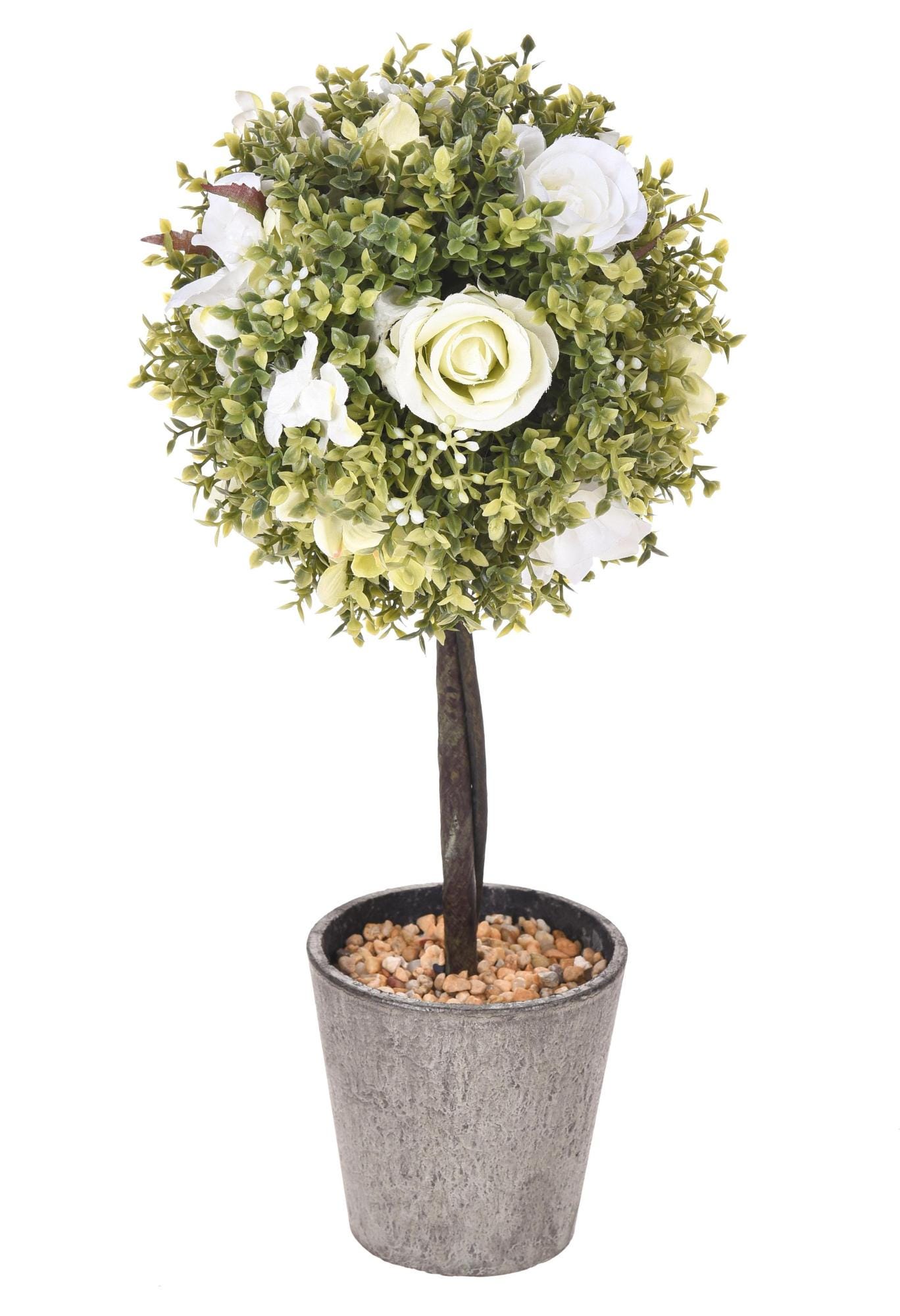 Bouquet fiori artificiali Peonia crema in tessuto di ottima qualità Bouquet fiori artificiali Peonia crema in tessuto di ottima qualità