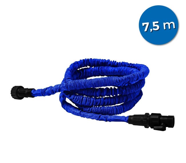 2 Clip Per Tubo +5M X 25mm BLU MANICHETTA TUBO ACQUA POMPA - Foto 3