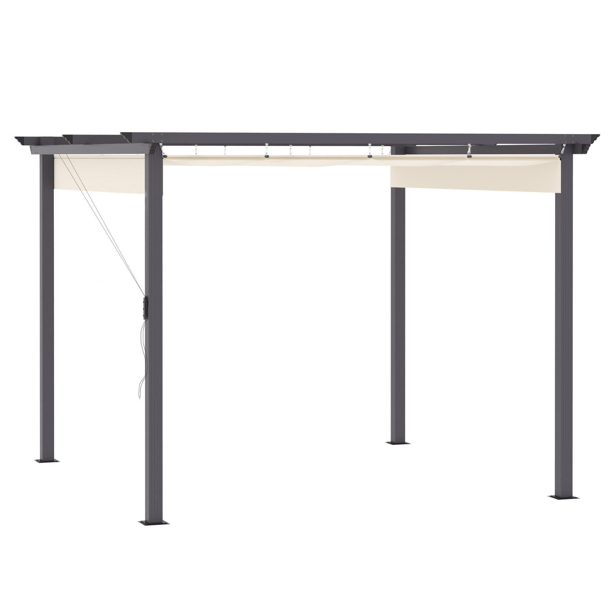 Pergola da Giardino 3x4m in Alluminio Bianca