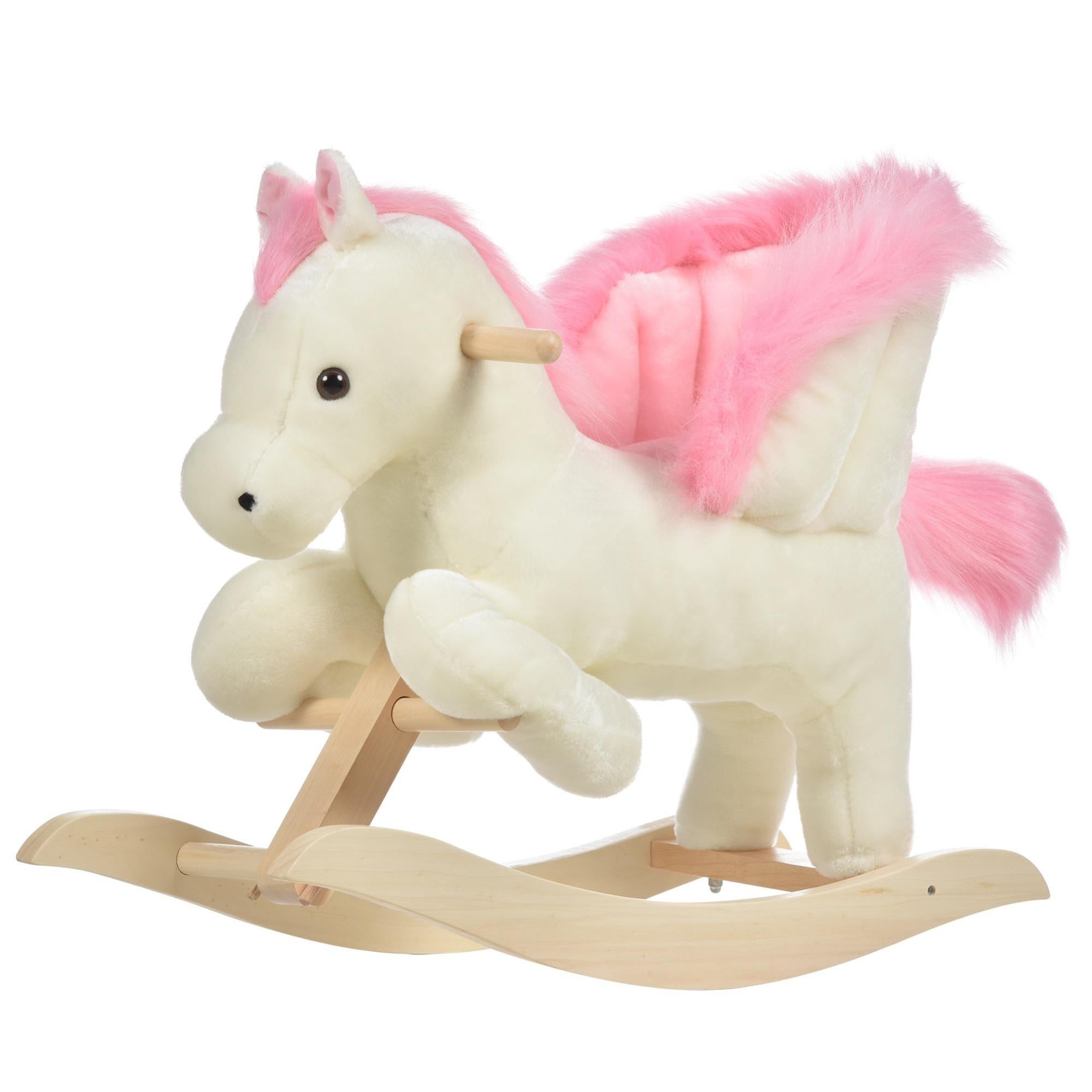 Infantastic&reg; Unicorno A Dondolo - In Peluche E Legno, Effetti Sonori
