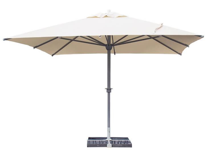 Ombrellone Da Giardino 250 Cm Antivento – Con Inclinazione E Manovella, Tessuto Poliestere, Struttura In Alluminio, Colore Antracite