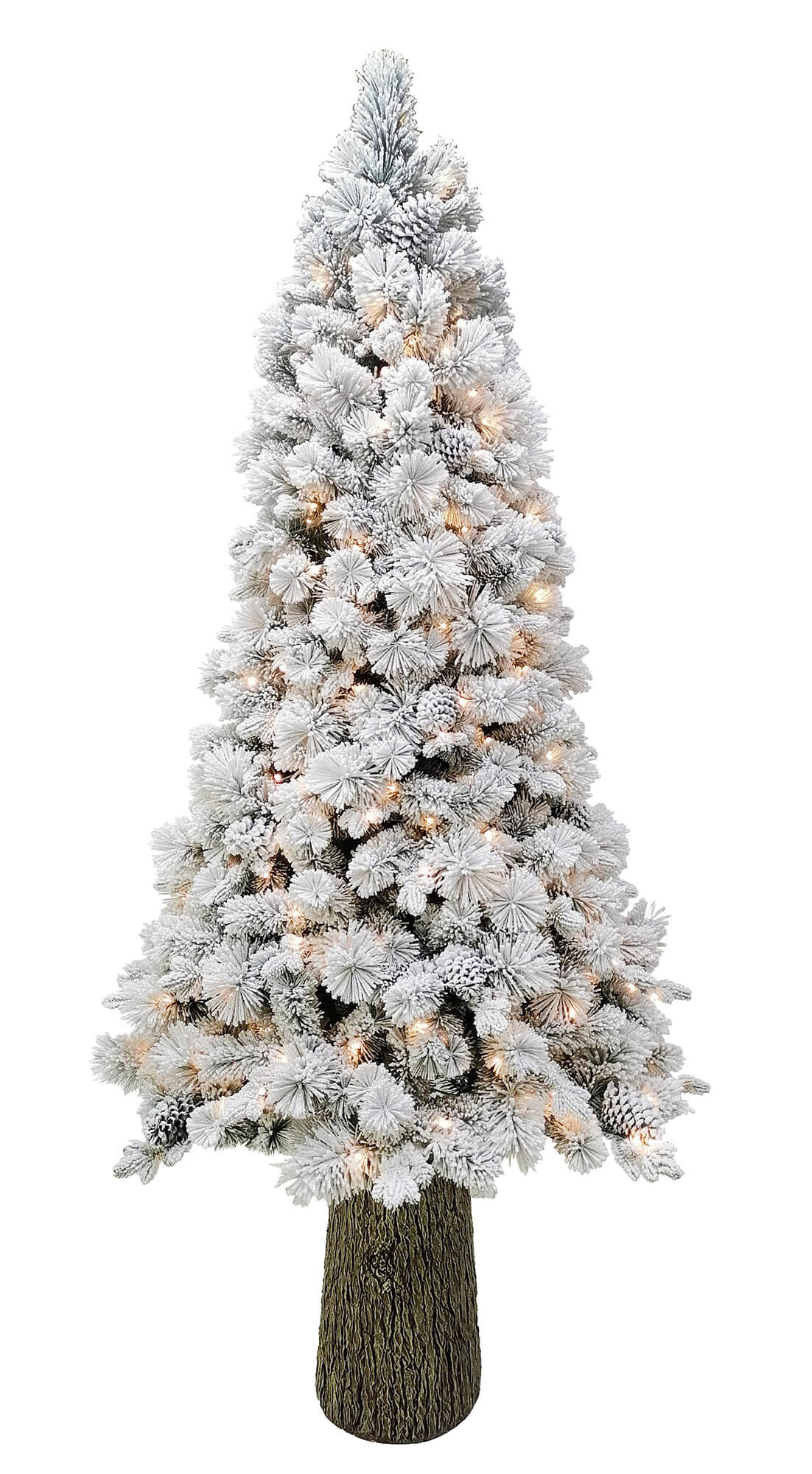 Albero di Natale VERDE INNEVATO, con luci led integrate h. 180 -  Indoor&Outdoor 