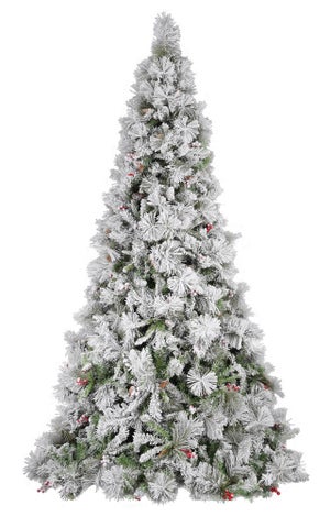 Albero di Natale Artificiale Innevato 240 cm 2180 Rami Verde