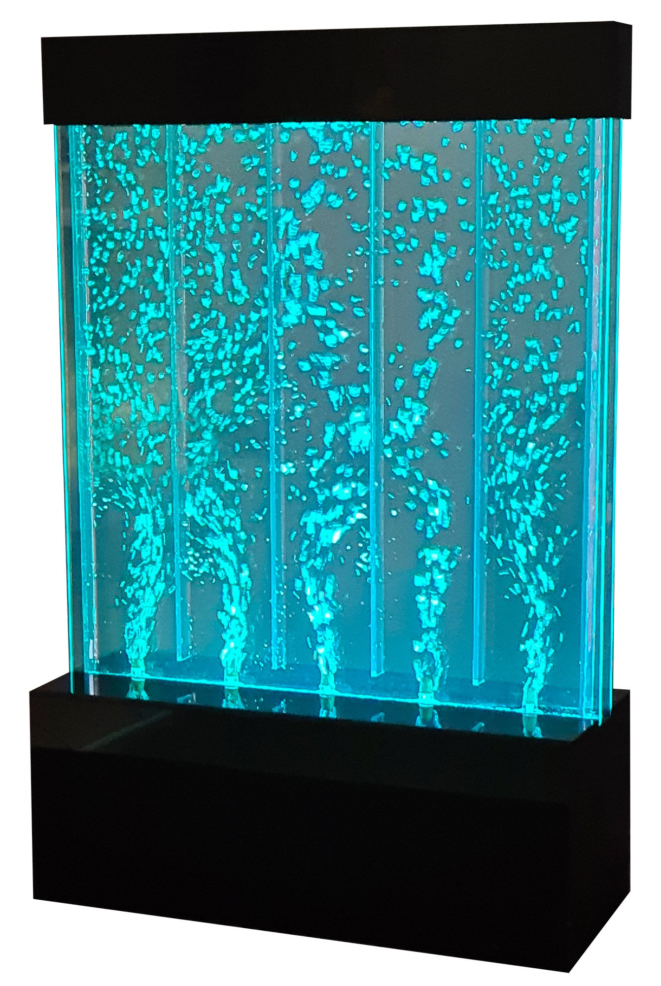 Muro d'Acqua con Bolle Verticali 40x70 cm in Plexiglas con LED Perlage  Corallo Mini