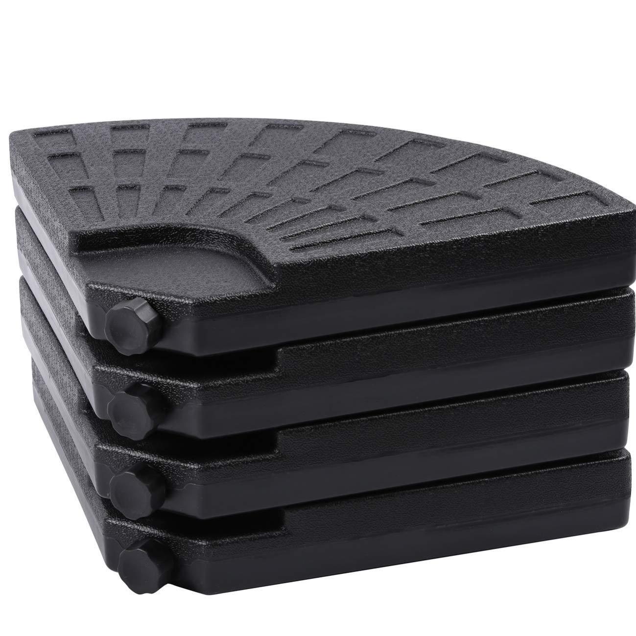 LEWIS&WAYNE Base Per Ombrellone Con Fioriera 2 In 1 – Riempibile, Con Ruote, Adattatori Per Aste 3.3-4.8 Cm, 45x45x48 Cm