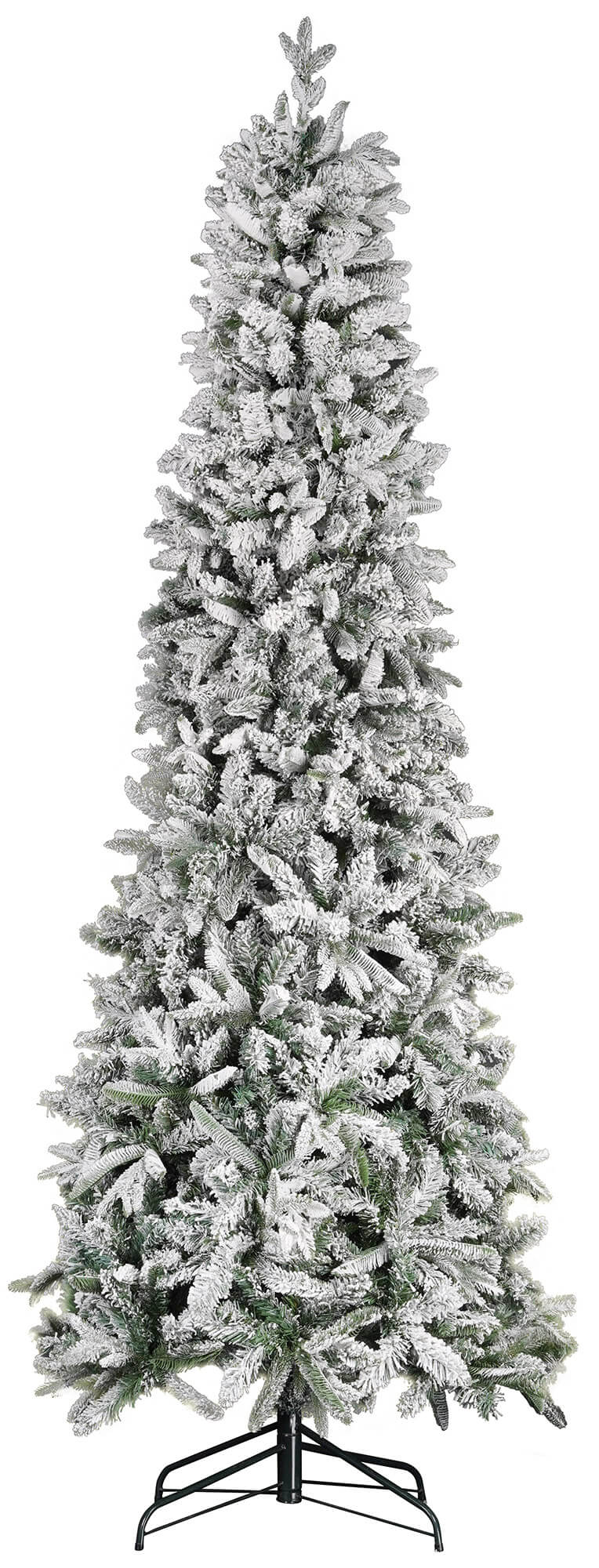 Albero di Natale Artificiale Innevato 150 cm 30 Rami Pino del Gargano Verde