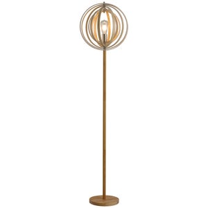 Lampada da terra Becca bianco, in carta, H 125 cm, E27 2xBRILLIANT