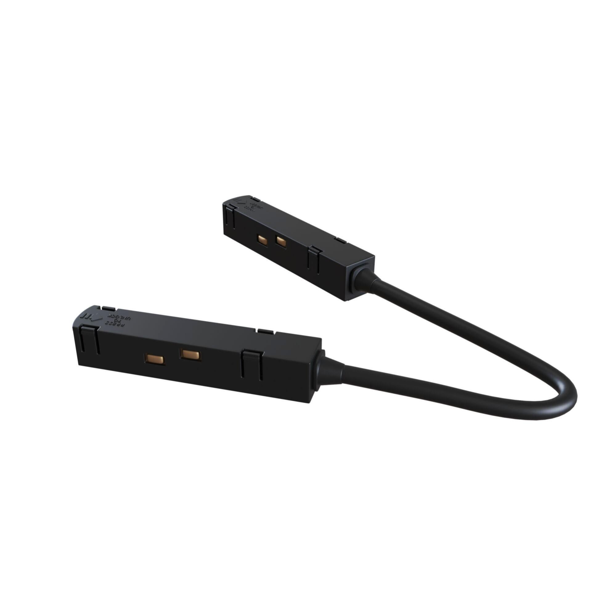 Connettore Angolare In Alluminio Nero O Bianco Magnetico 48v Davinc Da Incasso Con Cornice Connettore Angolare In Alluminio Ner