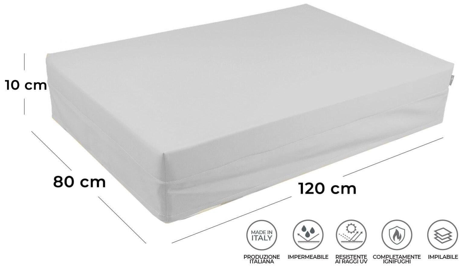 Cuscino per Pallet 120x80cm in Tessuto Pomodone Grigio | Leroy Merlin