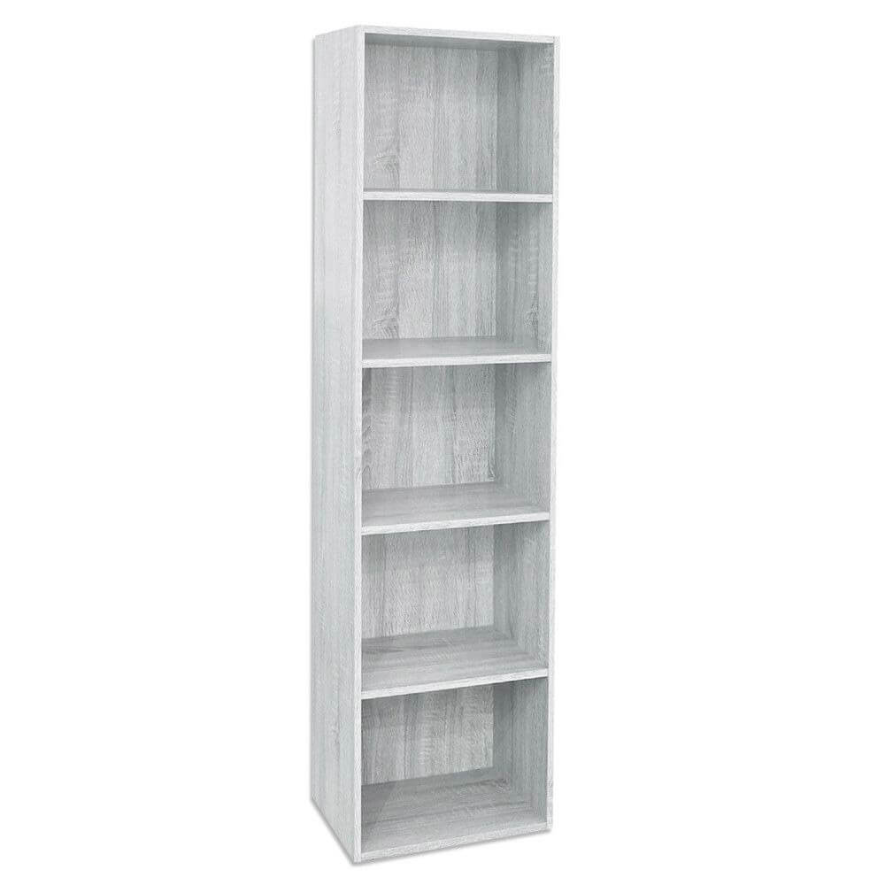 Onlywood Libreria Scaffale in Legno - 80 x 30 x 182 h cm - Antracite -  Onlywood