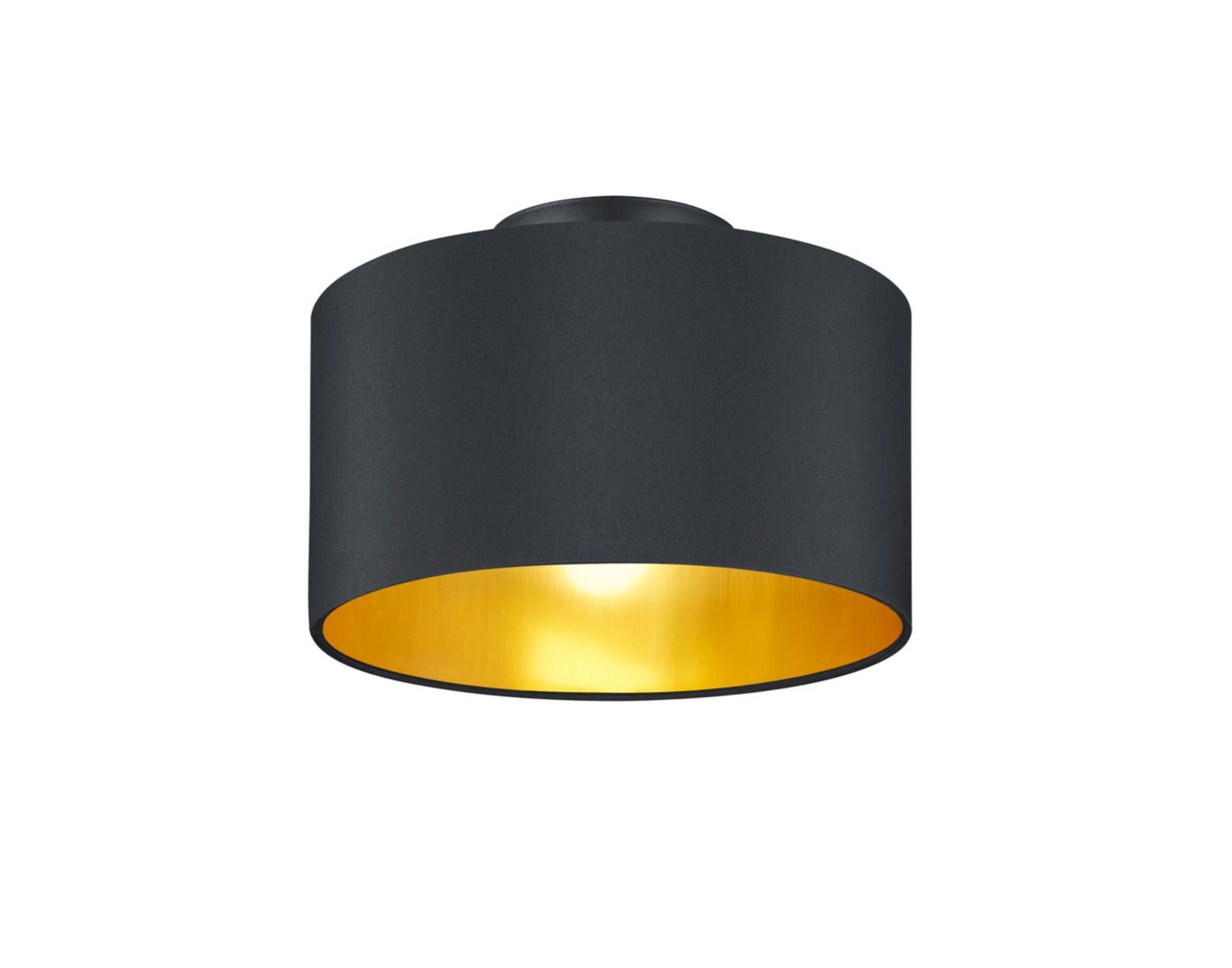Faretto A Due Luci Ardon Reality Spot Bar R81382080 – Metallo Nero Opaco E Oro – Per Interni, Senza Lampadine (2x E14 Max 10W)