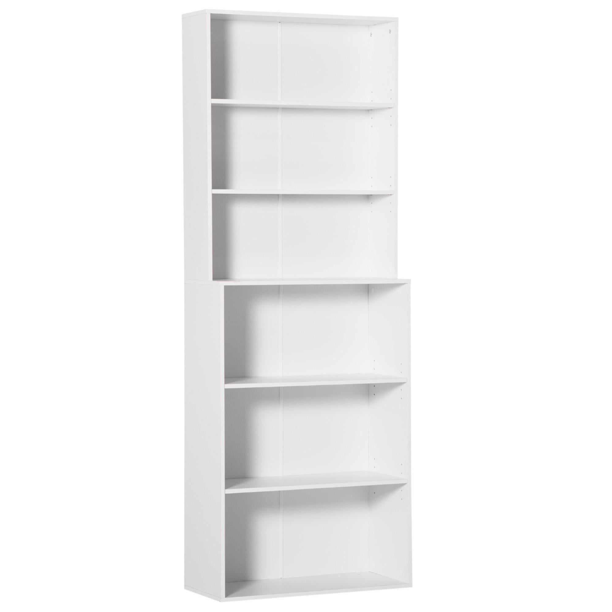 BUZUEY Libreria A 6 Ripiani 90x182,9 Cm: Scaffale In Metallo E Pannelli Ecologici Per Libri, CD E Decorazioni