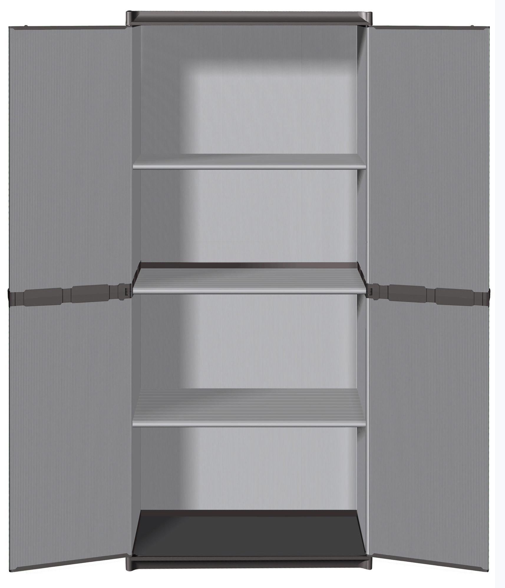 Armadio Basso Esterno in Resina con 1 Ripiano 92x68x39 cm Thinia Home