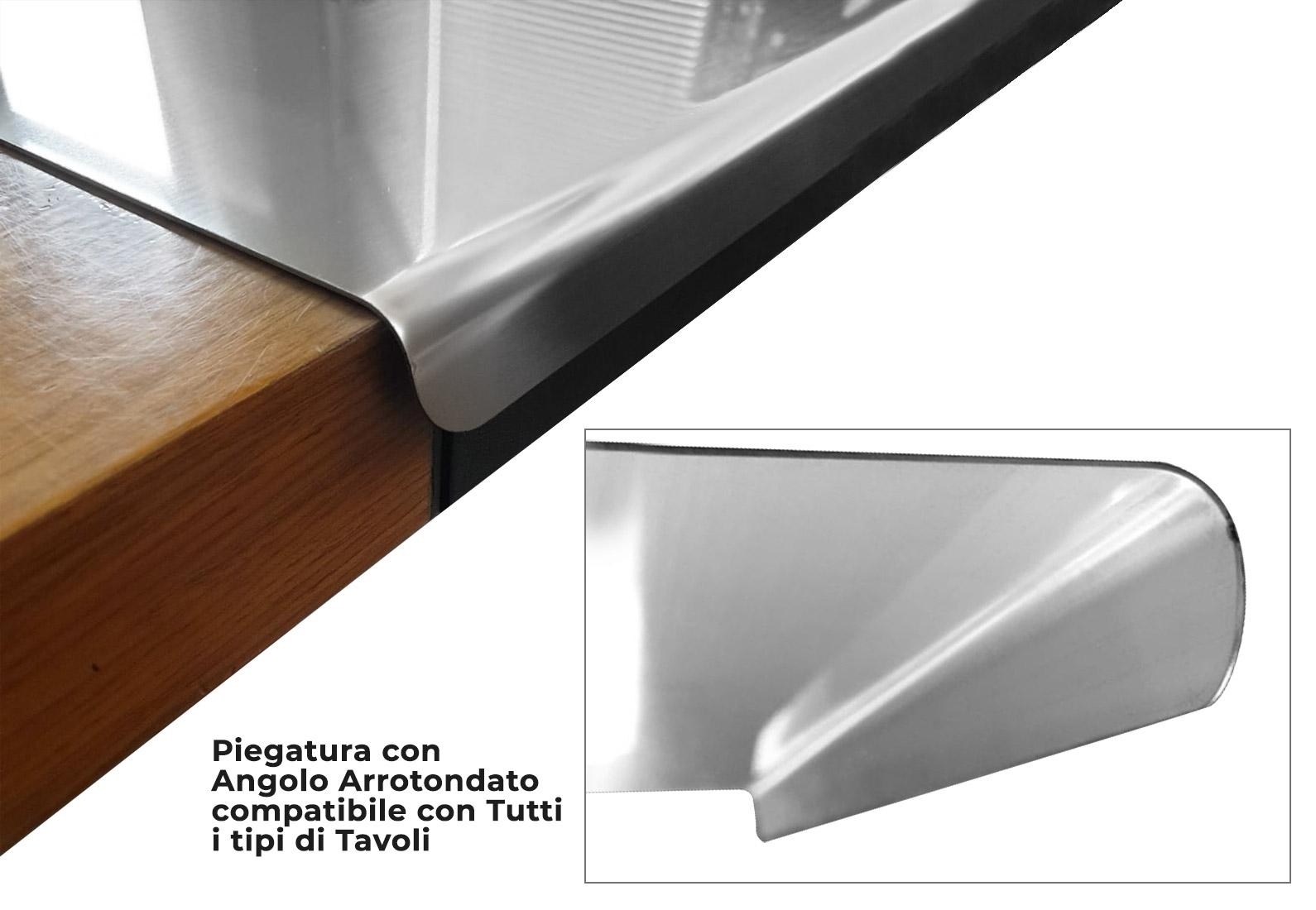 Tagliere Spianatoia per Alimenti 59,5x59 cm in Acciaio Inox Rocila