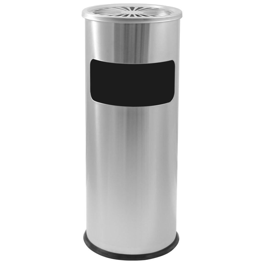 King Home P1407049 Posacenere In Acciaio: Design Classico E Robusto, Dimensioni 24x24x59 Cm