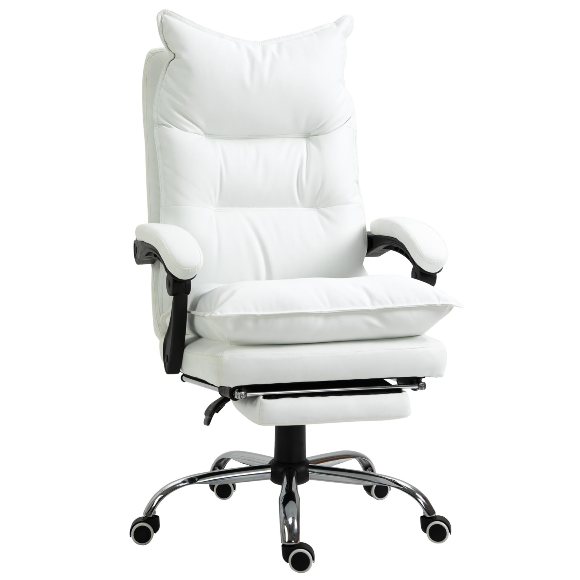 CLP Poltrona Ufficio Poseidon XXL - Sedia Presidenziale In Similpelle Nero, Ergonomica E Oscillante, Portata 160 Kg