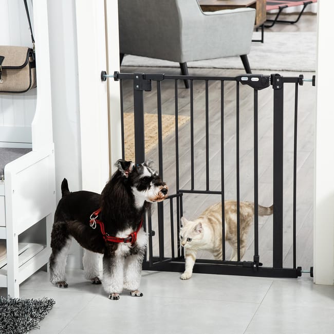 Cancelletto Sicurezza Regolabile per Cani 74-80 cm con Chiusura