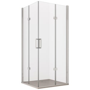 Box Doccia Angolare Zen 75x75 H190,4 Porta Scorrevole e Lato Fisso