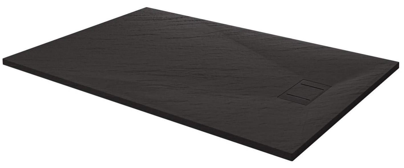 Piatto Doccia In Marmoresina ARDESIA. Tutto In Un Unico Solido Pezzo Effetto Pietra Bianco 90x110 Ral 9003 85278258