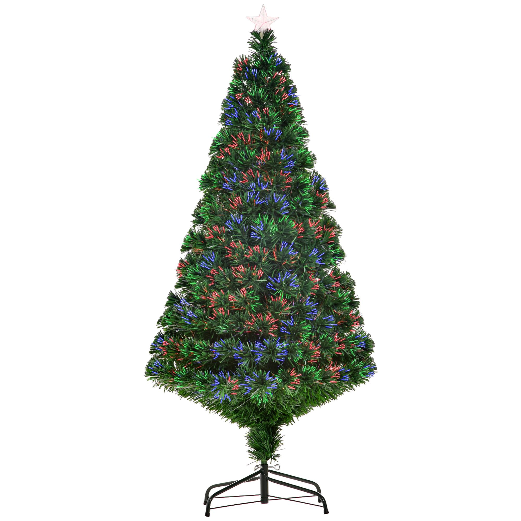 Maison Exclusive - Albero Di Natale Artificiale Supporto/LED 120 Cm Fibra Ottica 88074587