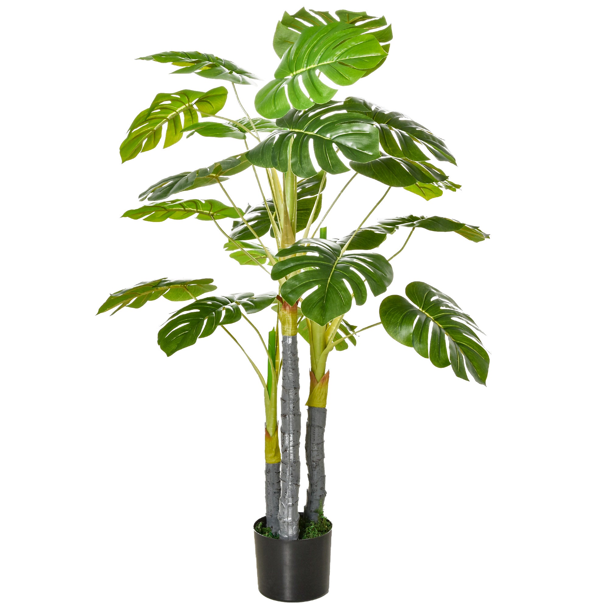 Pianta Artificiale Monstera H120 cm con Vaso Verde