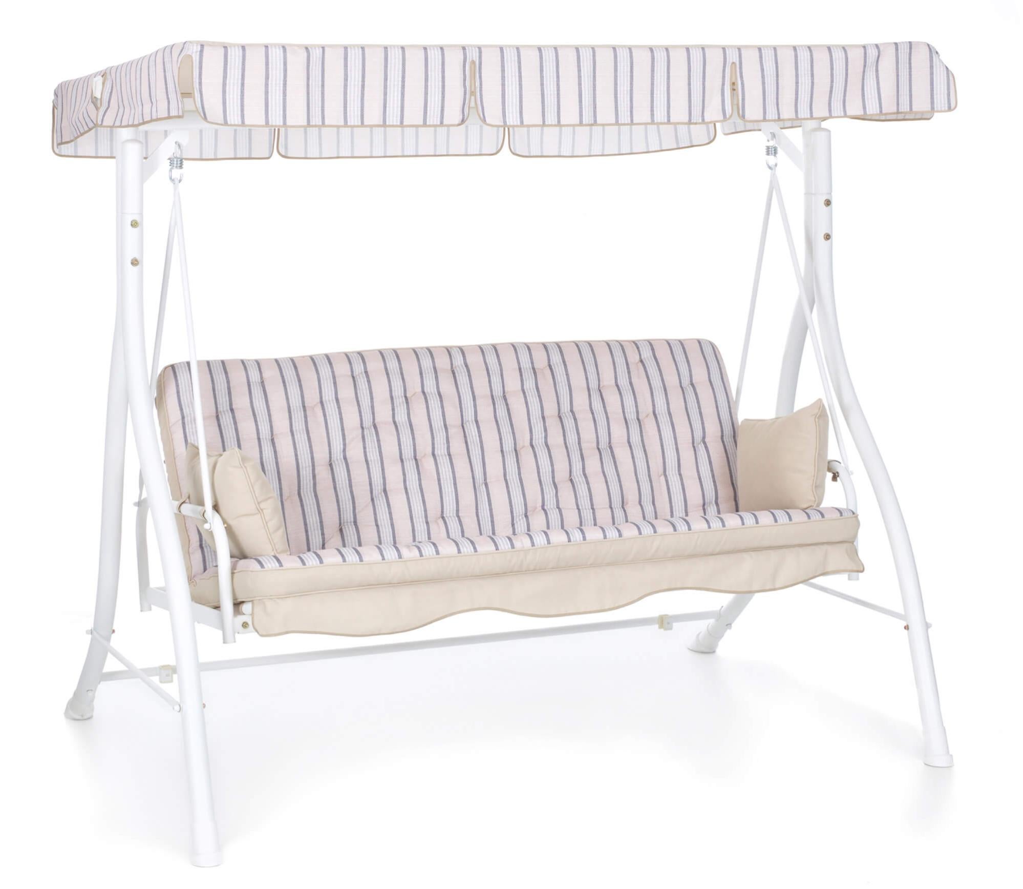 Cuscino Per Panchina 3 Posti Gardenista Rosa 143x52 Cm, Imbottito, Impermeabile Per Esterno E Interno