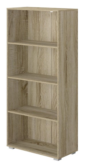 Libreria JANNERUP stretta 5 ripiani rovere