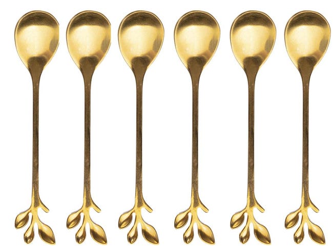 Set 2 Cucchiai In Acciaio Inox Rosso - Lunghezza 20 Cm, Design Trendy - Foto 13