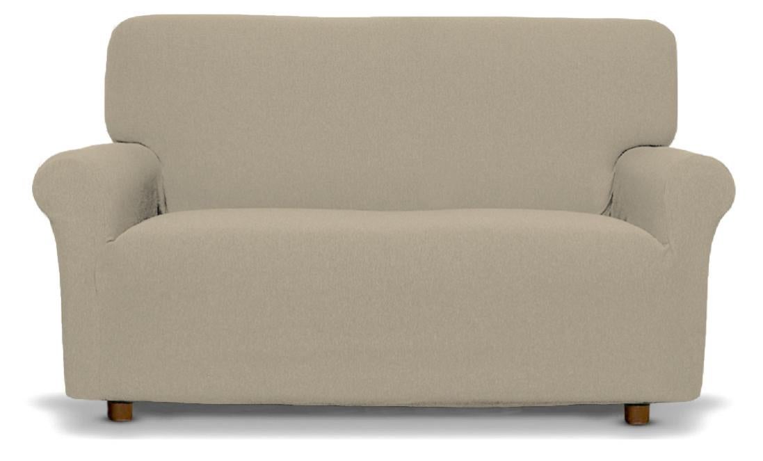 Copridivano Elasticizzato Effetto Velluto Modello Morbidissimo Colore Panna 3 Posti Panna | Leroy Merlin