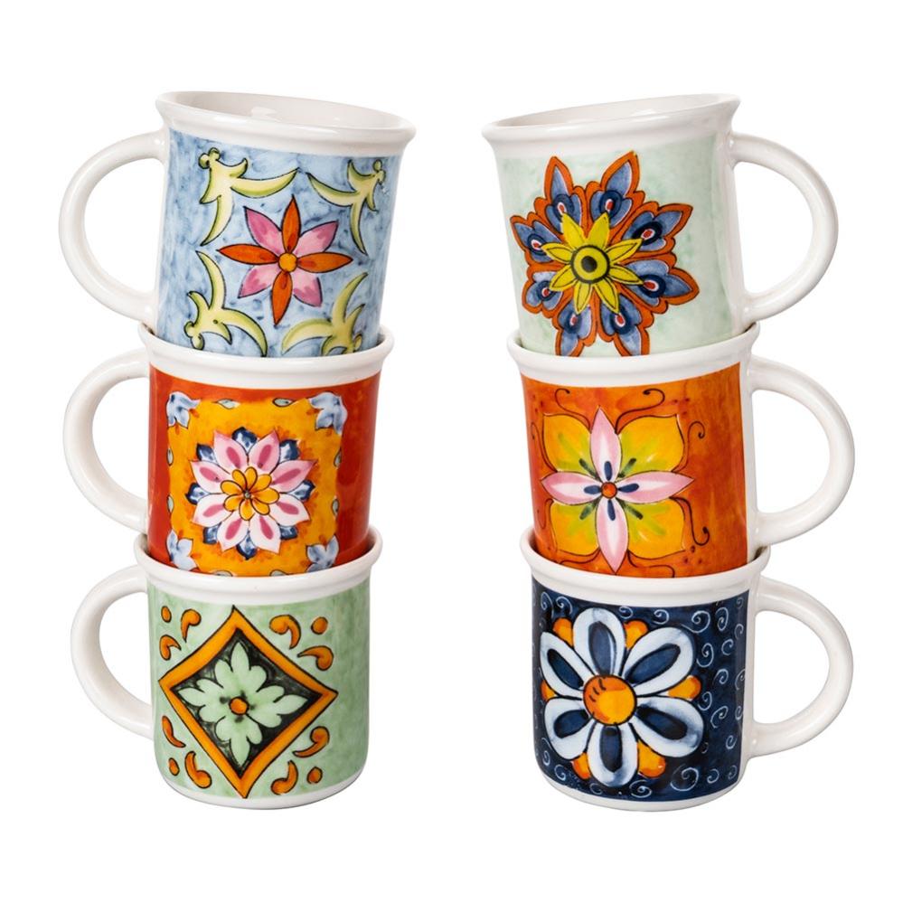 Goebel Romero Britto Tazza Da Collezione Fine Bone China – 9,5x13x11 Cm, Pop Art Colorata, Regalo Ideale