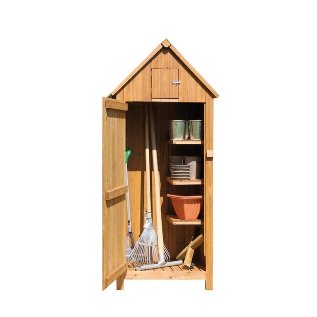 Mueble jardín contenedor madera armario exterior Utile 3
