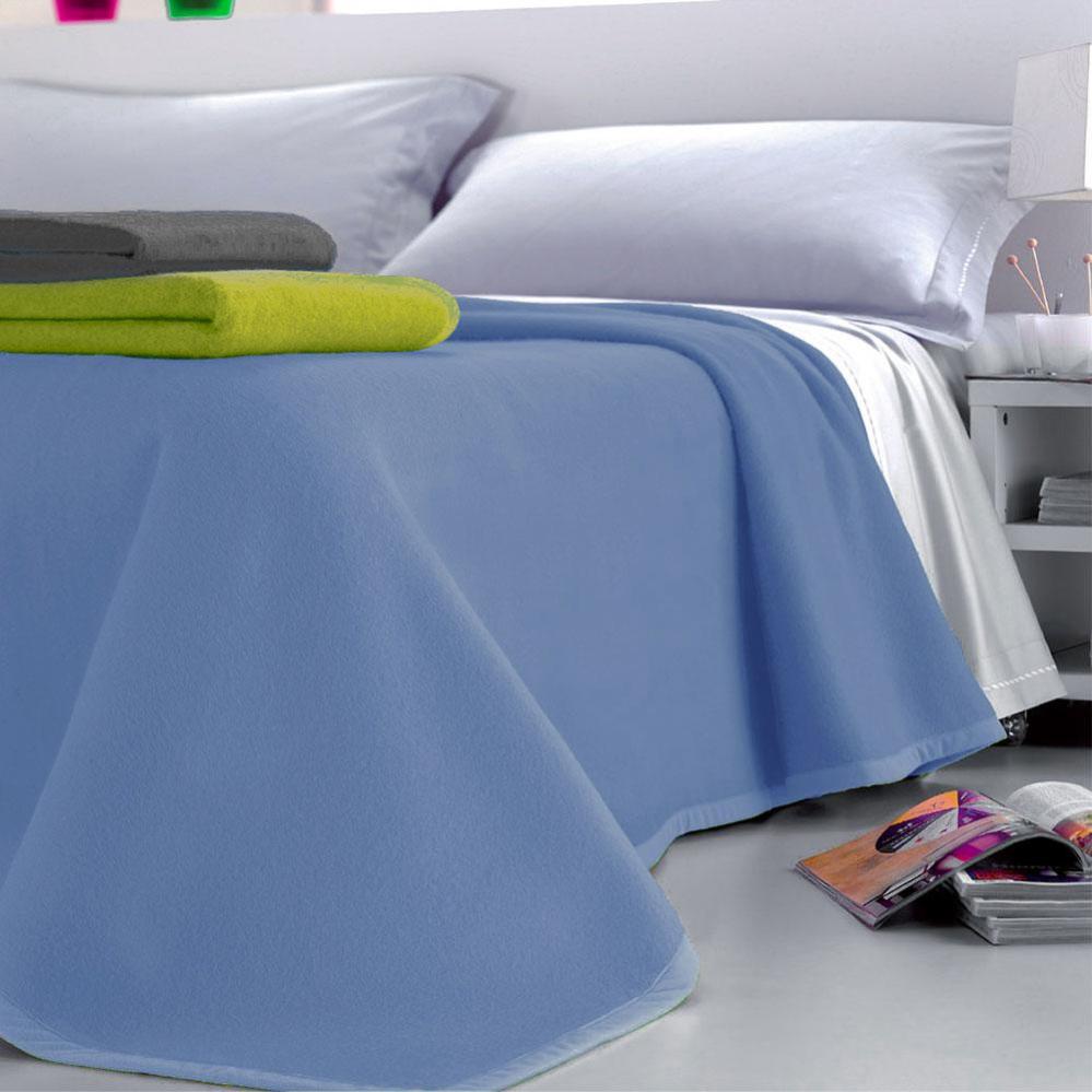 Coperta Invernale Misto Lana 400gr/mq - Beige Per Letto Matrimoniale 210x250cm | Made In Italy Per Casa E Hotel