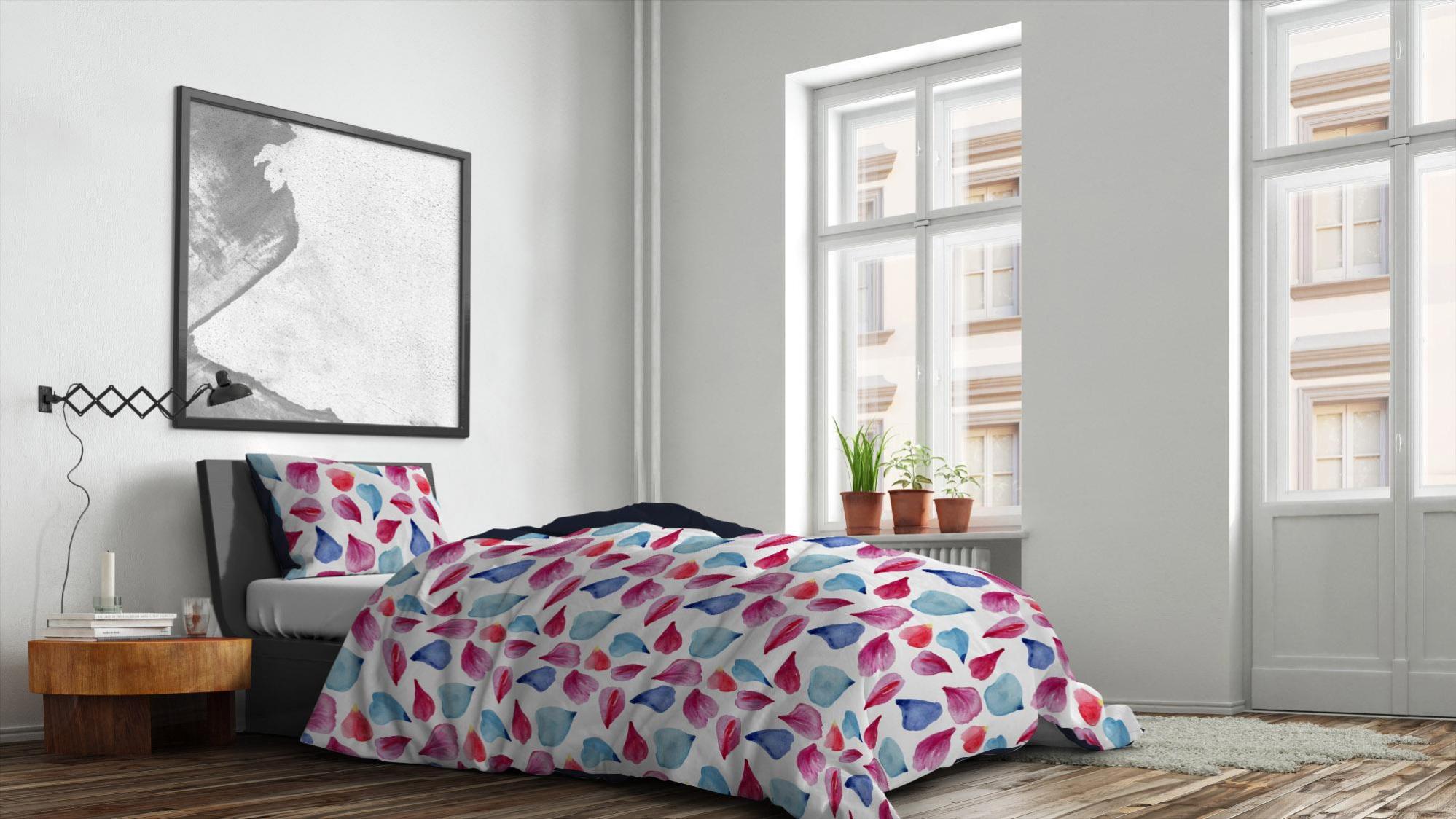 Copripiumino Singolo con Stampa sul Sacco e Federe Doubleface