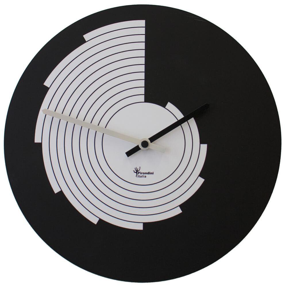 Set Di 3 Orologi Da Parete Rotondi, 20 Cm Di Diametro, Nero, Design Classico, Funzionamento A Batteria, Lancette Argentate, Ticchettio Leggero