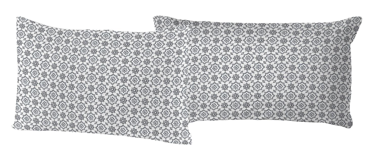 Sleepdown Set di 2 federe in policotone, per camera da letto, 48 x 74 cm, colore avorio