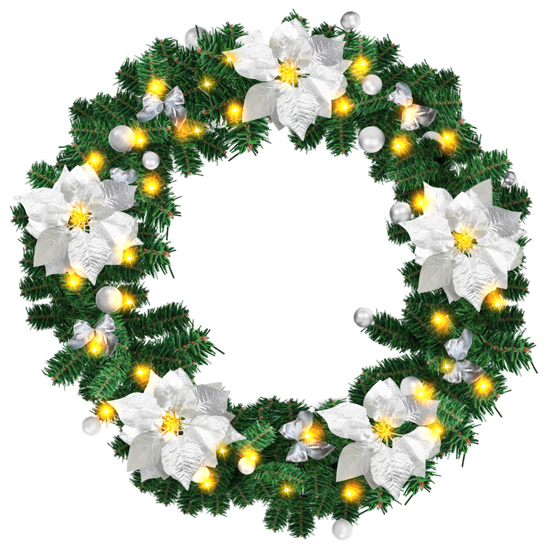 Guirlande de Noël, Guirlande de décoration de Noël avec lumières LED