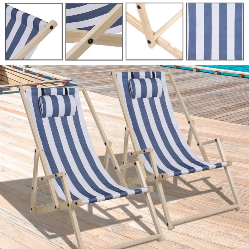 Chaise longue Chair Chaise longue pliante bois avec accoudoirs Chaise