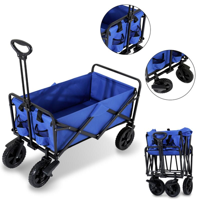 Housse De Chariot à Main Pliable - En Tissu Oxford 420D - Imperméable, Coupe -vent, Résistant Aux UV - Noir (105 X 60 X 45 Cm