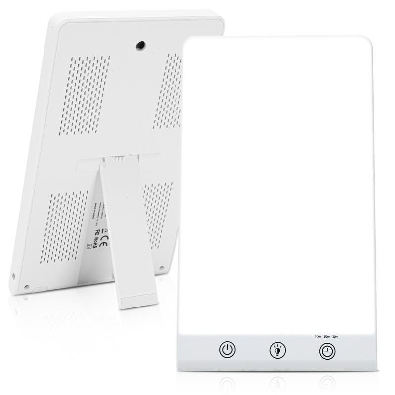 3 Températures Couleur Lampe Luminothérapie 10000 Lux Hiloshine - 3 Températures De Couleur, 4 Minuteries - Lumière Jour Sans UV Minuterie USB