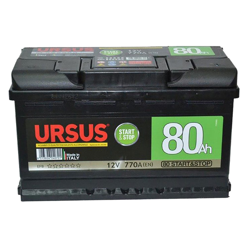 Batterie Pour Voiture 'Ursus' 80 Ah - Mm 313 X 175 X 190