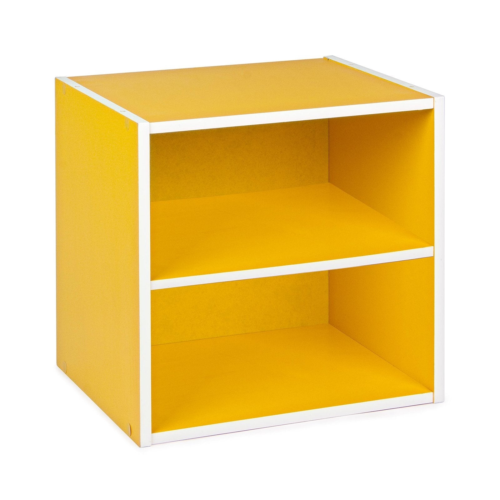 Cubo mensola 35 cm componibile a libreria arredamento moderno / Cubo con  mensola / Giallo